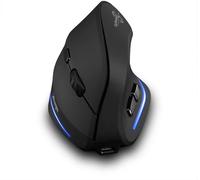 zelotes Mouse Wireless,2400DPI,6 Pulsanti,Mouse Verticale Ricaricabile,Mouse Erg