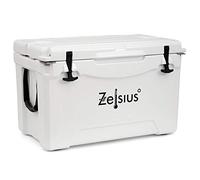 Zelsius Borsa termica rigida 50 litri | Coolbox | Cooling Box trasportabile ideale per auto, campeggio, vacanze, pesca e attività all'aperto | Borsa termica Manutenzione di Freddo e Caldo (bianco)