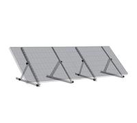 Zelsius Set di supporto universale per modulo solare con angolo regolabile da 0 a 90° | 71 cm | supporto pannello, kit di montaggio in alluminio per due pannelli, set di fissaggio per pannello solare