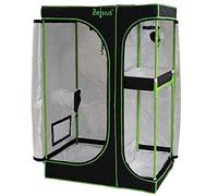 Zelsius Tenda Idroponica per soffitte MyHomeGrow 2-in-1 | Tenda per Interni | Nero Verde | Growroom Darkroom Serra (160 x 120 x 205 cm)