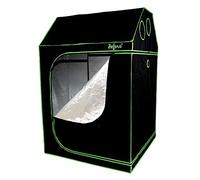 Zelsius Tenda Idroponica per soffitte MyHomeGrow | Tenda per Interni | Nero Verde | Growroom Darkroom Serra (120 x 120 x 180 cm)