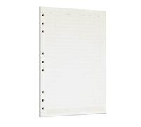 Zelten 1 confezione B5 da 45 fogli/90 pagine Finance fogli sfusi di carta perforata per raccoglitore a 9 fori, organizer personale, quaderno, ricaricabile, confezione da 1