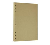Zelten 1 Pack B5 80 fogli/160 pagine Kraft Foglia sciolta Punzonata Ricariche di Carta per 9 fori Binder Personal Organizer Diario Notebook Ricaricabile Planner