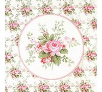 Zelten 2 veli 20 conte di tovaglioli di carta colorata Shabby Chic tovaglioli per la cena di nozze Tea Party decorazione D (Rosa rosa, 1)