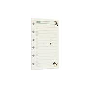 Zelten Carta perforata multicolore, 45 fogli, 90 pagine, per rilegatura a 6 fori, quaderno ricaricabile (A7, Rainforest Todo List)