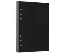 Zelten Confezione da 1 cartoncino nero A5 a 6 fori, 30 fogli/60 pagine, fogli sfusi di carta perforata, per raccoglitori a 6 fori, organizer personale, diario, quaderno, agenda ricaricabile