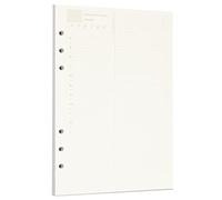 Zelten Fogli di carta perforata per raccoglitori a 6 fori, organizer, diario personale, taccuino, agenda ricaricabile, formato A5/6 Hole