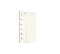 Zelten Ricarica di fogli di carta perforata per raccoglitori a 6 fori, organizer, diario personale, taccuino, agenda ricaricabile, preferiti, formato A7/6 Hole