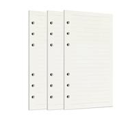 Zelten Ricarica di fogli di carta perforata per raccoglitori a 6 fori, organizer, diario personale, taccuino, agenda ricaricabile, Lined, A6/6 Hole