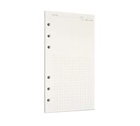 Zelten Ricarica di fogli di carta perforata per raccoglitori a 6 fori, organizer, diario personale, taccuino, agenda ricaricabile, preferites, formato A6/6 Hole