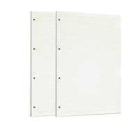 Zelten Ricarica di fogli di carta perforata per raccoglitori a 6 fori, organizzatore personale per quaderni, agenda ricaricabile, formato A4/4