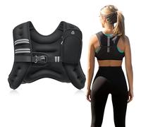 ZELUS Gilet Zavorrato 5,5 kg per Uomo e Donna, Giubbotto Zavorrato con Striscia Riflettente e Marsupio per Allenamento Corsa Cardio in Palestra a Casa