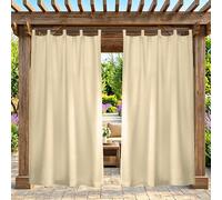 ZELVANO Tende da Esterno, 1 Pannello tenda da esterno con passanti Oscurante Termico, Antivento e con Privacy per Giardino, Gazebo, Pergolato e Terrazzo - 100L x 140A cm