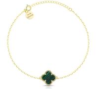 Zelya bracciale da donna placcato oro 585/925, gioielli personalizzati da donna con placcatura in oro 14 carati, regalo per lei, intreccio di ancore, mix di diversi motivi, Verstellbare Länge, Argento