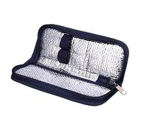 Zemily Borsa termica da viaggio per insulina per farmaci diabetici, blu navy