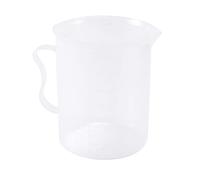 Zemily Caraffa graduata da 250 ml, in plastica bianca trasparente
