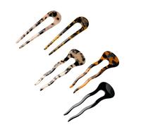ZEMINRI 5 Pezzi Forcine Francesi per Capelli Donna Elegante Mollette Capelli per Acconciature Raccolte e Chignon Resistente Vestibilità Confortevole French Pin per Donne e Ragazze (Due Modelli)