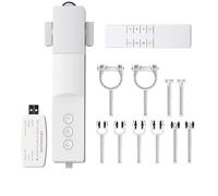 zemismart Wifi elettrico Motore per tende Apri tapparelle automatico Smart Shade Driver,tenda motorizzata per binario I,binario U,tende asta App Tuya/telecomando/timer/controllo vocale Alexa (One Set)