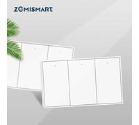 Zemismart Zigbee Push Interruttori della luce da parete Funziona con Tuya Alexa Google Home Smartthings tramite hub 1 2 3 4 Gang Interruttore neutro White 1-Gang