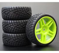 ZEMNLO 4 pezzi 1/10 RC Pneumatico da turismo in gomma morbida Cerchione