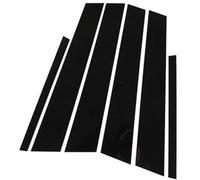 ZEMNLO 6 pezzi di rivestimento for montante della portiera dell'auto, for BMW, Serie 1 E87 2004-2011 Profilo per montante finestrino portiera auto(BLACK A-black)