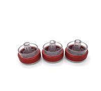 ZEMNLO For Ford, Focus, 2 MK2, 3 MK3, Mondeo, pezzi/set Manopola aria condizionata in lega di alluminio AC Pulsante interruttore controllo del calore Manopola dell'aria condizionata per auto(Rot)