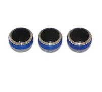 ZEMNLO For Ford, Focus 2 MK2, 3 MK3, Mondeo, pezzi/set Manopola aria condizionata in lega di alluminio AC Pulsante interruttore controllo del calore Manopola dell'aria condizionata per auto(Blue)