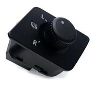 ZEMNLO Interruttore specchietto retrovisore auto, for POLO, 2001-2010 6Q1959565D di regolazione elettrico Pulsante manopola controllo Interruttore specchietto retrovisore auto(BLACK 10 Pins)