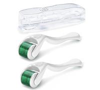 Zemolo 2 Pezzi Derma Roller 0.25mm & 0.5mm Microneedling Per Capelli Viso