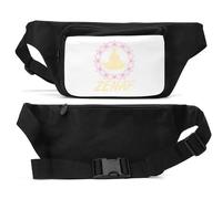 Zen Af Mandala Lotus Flower Pose Yoga Marsupio Unisex Nero