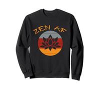 Zen AF Retro Vintage Lotus Flower per Uomo Donna Felpa