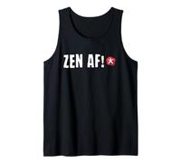 Zen AF! Tai Chi. Yoga. Qi Gong. Funny Vintage Yin Yang Canotta