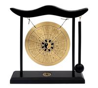 Zen Art Ottone Zodiaco Cinese Mini Gong Per Scrivania Con Mallet Strumento Bagua Home Decor Tavolo Top