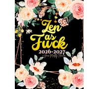 Zen as Fuck: 2-Year Monthly Sweary Planner For Women | 24 Months January to December Calendar Schedule Yearly Goals & To do List with Motivational ... Floral Design | Large Size 8.5 x 11 inches