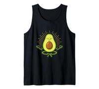 Zen Avocado Meditazione Calma Cibo Divertente Arte Canotta