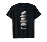 Zen Balancing Stones Art - Mindfulness and Medititation Design Maglietta