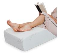 Zen Bamboo, Cuscino per gambe, per sollevare e far riposare le gambe, in memory foam, riduce il dolore alla schiena e migliora la circolazione, con fodera rimovibile in bambù