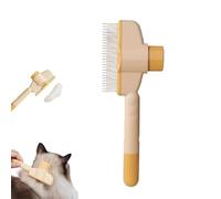 Zen Brush for Cats,Avatore Zenbrush Cat Comb,Self Cleaning Pet Comb Grooming Brush,Upgraded Brushs With Release Button for Massaging and Cleaning Shedding Hair (1PC-A)