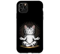 Zen Cat Meditando Mindfulness Yoga Custodia per iPhone 11 Pro Max