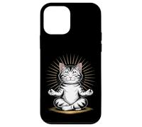 Zen Cat Meditando Mindfulness Yoga Custodia per iPhone 12 mini