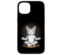 Zen Cat Meditando Mindfulness Yoga Custodia per iPhone 13