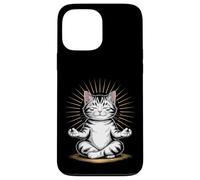 Zen Cat Meditando Mindfulness Yoga Custodia per iPhone 13 Pro Max