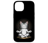 Zen Cat Meditando Mindfulness Yoga Custodia per iPhone 14