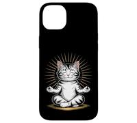 Zen Cat Meditando Mindfulness Yoga Custodia per iPhone 14 Plus