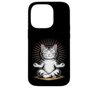 Zen Cat Meditando Mindfulness Yoga Custodia per iPhone 14 Pro