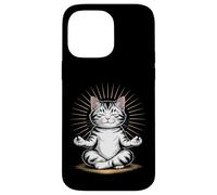 Zen Cat Meditando Mindfulness Yoga Custodia per iPhone 14 Pro Max