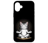 Zen Cat Meditando Mindfulness Yoga Custodia per iPhone 16 Plus