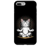 Zen Cat Meditando Mindfulness Yoga Custodia per iPhone 7 Plus/8 Plus