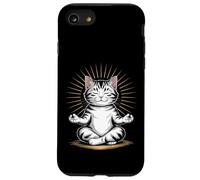 Zen Cat Meditando Mindfulness Yoga Custodia per iPhone SE (2020) / 7 / 8