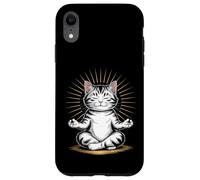 Zen Cat Meditando Mindfulness Yoga Custodia per iPhone XR